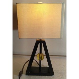 Vintage 1980s Yellow Bubble Table Lamp